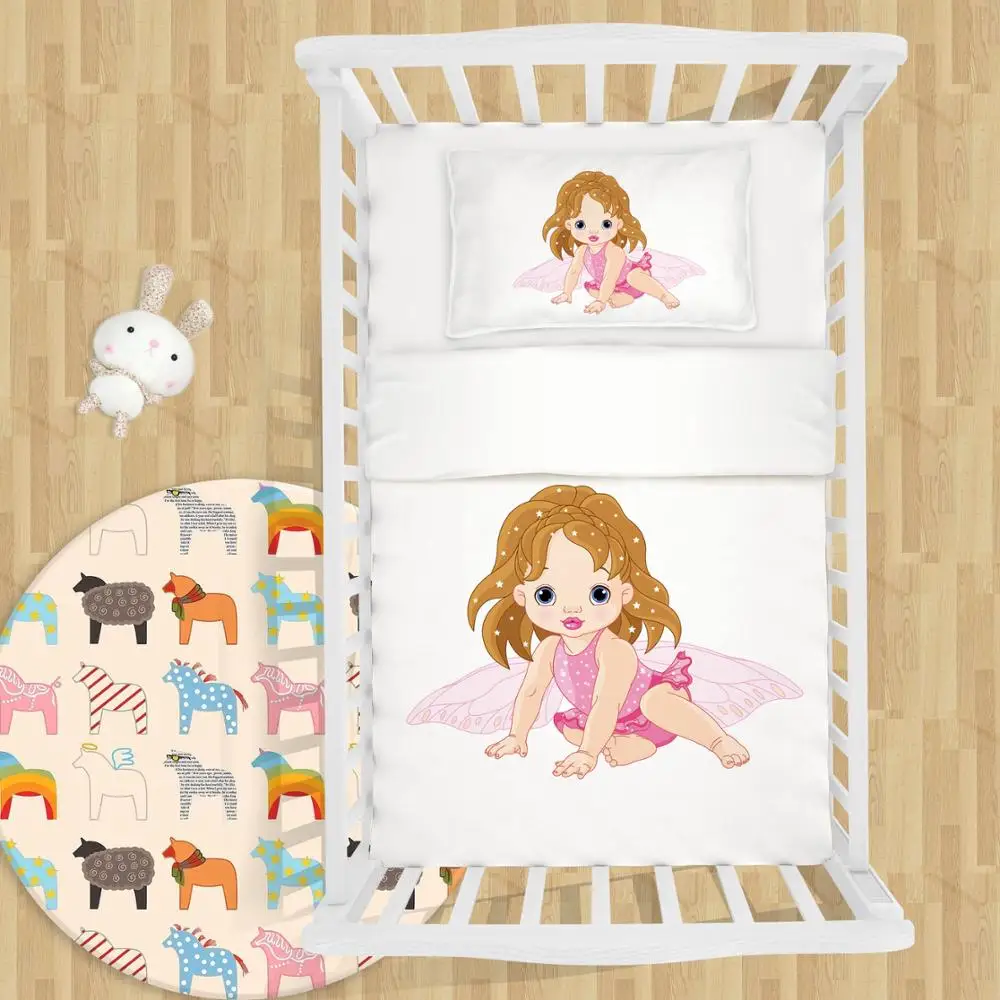 Sweet Little Fairy Baby 3d Crib Comforter Set Bedding Product On Alibaba Com