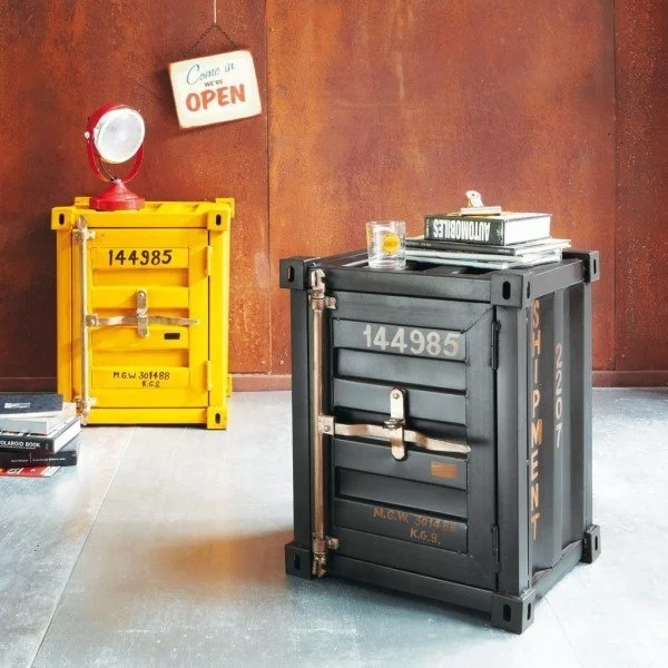 Container Style Bed Side Table Container Style Bed Side Table Design Small Bedside Night Stand With Storage E Vintage