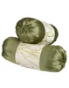 Indian Abstract Embroidered Polydupion Hall Sofa Chair Seat Roll Round Pillow Cover