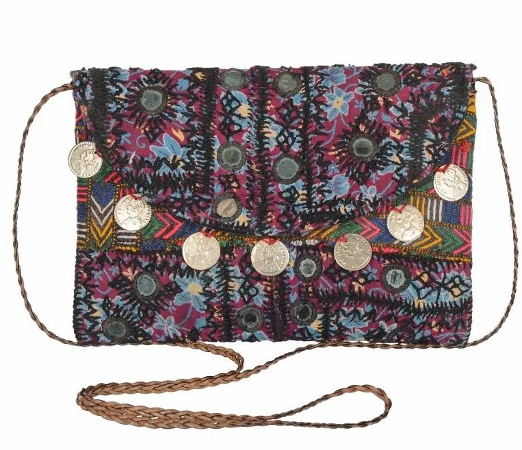 mirror work sling bags