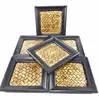 High quality product rattan coaster coaster with case coaster in vietnam