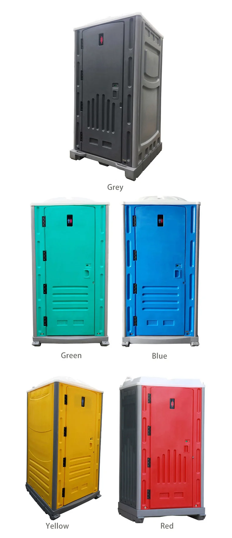 2019 new!! China HDPE plastic outdoor mobile portable toilet