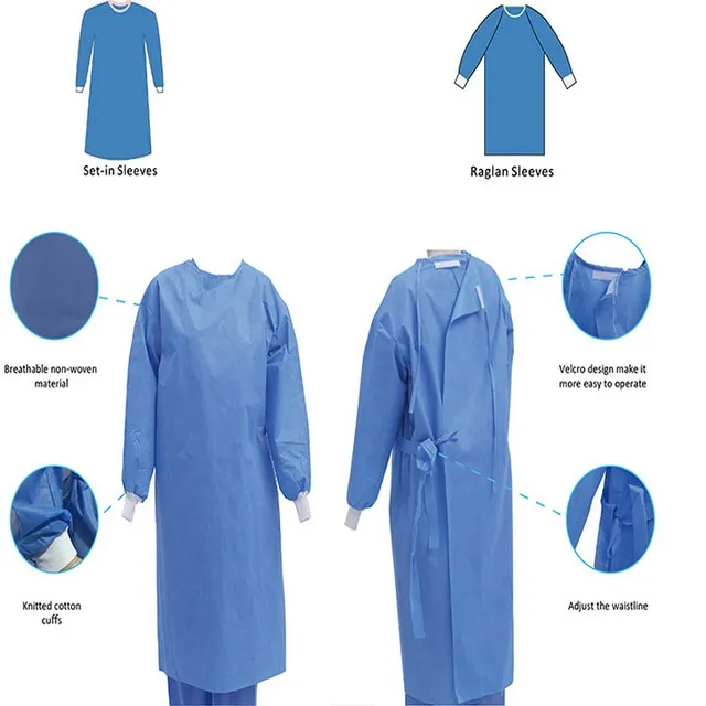 Operating gown individual package Medical disposable surgical gown