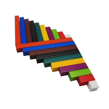 gd- 10 colours plastic base ten cuisenaire rods