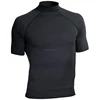 OEM Custom Compression Shirt Gym Fitness Top Design Short Sleeves