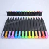 Stationery wholesale non-toxic multi color highlighter with plastic clip