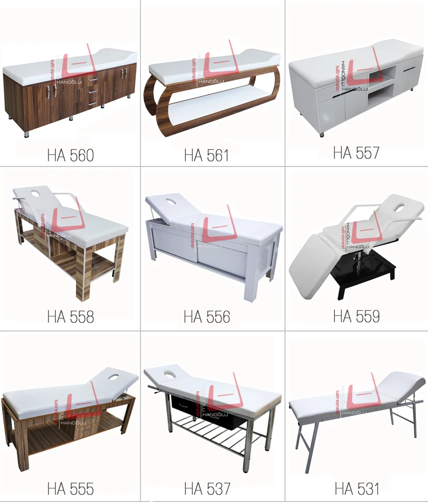 White Massage Wax Beauty Bed For Hair Salon Beauty Salon