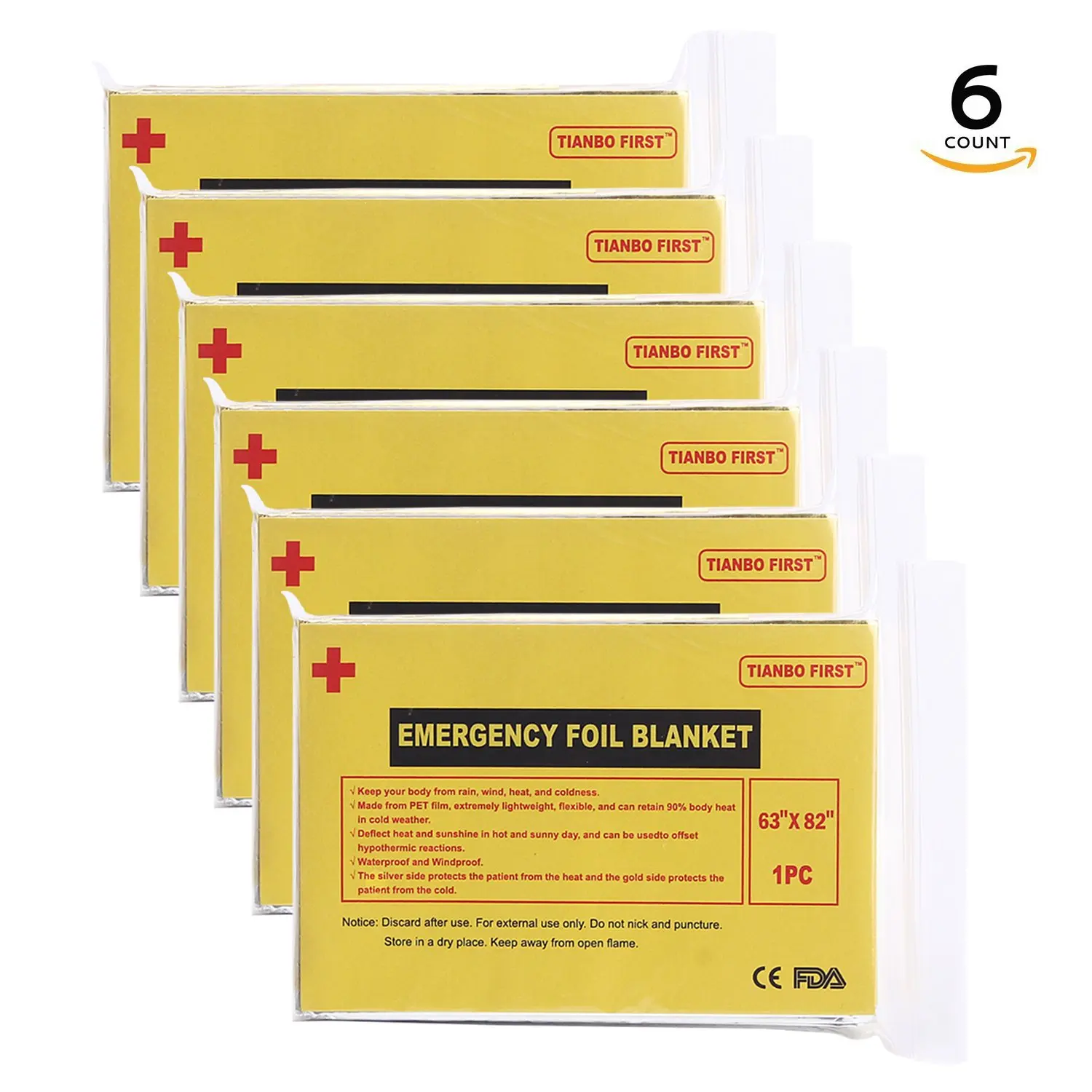 Zenwells Emergency Mylar Thermal Blanket Camping 5 Pack or 10 Packs Travel and First Aid Rescue Whistle Outdoor Solar Blankets Designed for NASA Ideal SOS Equipment for Your Car