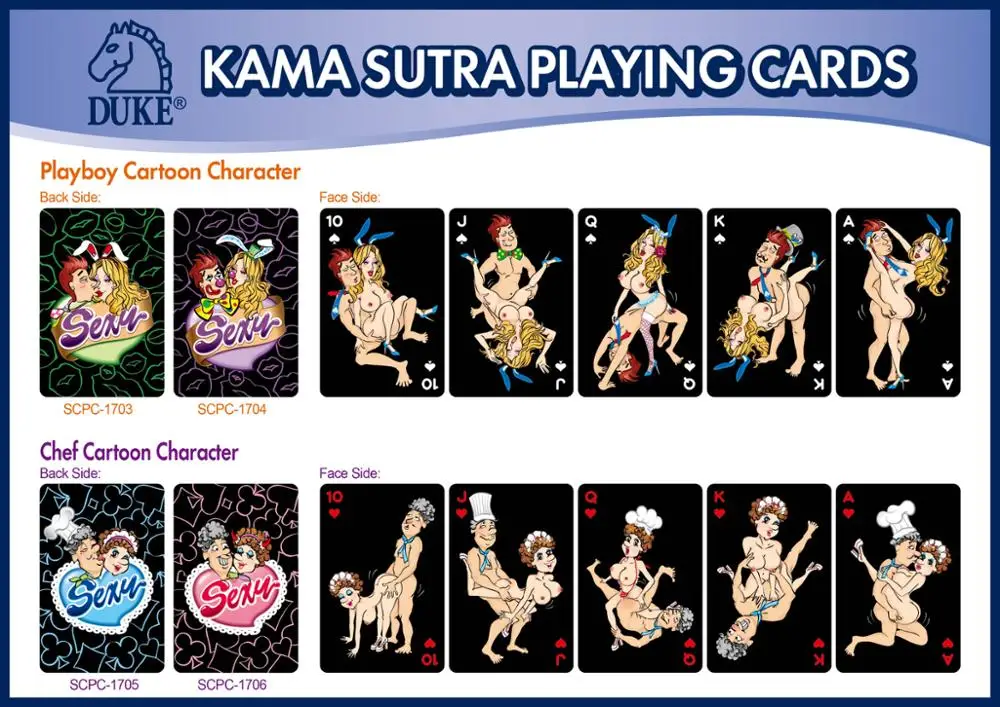 " 卡通角色性卡游戏集 - buy 性感扑克牌,裸体卡片游戏,kama sutra