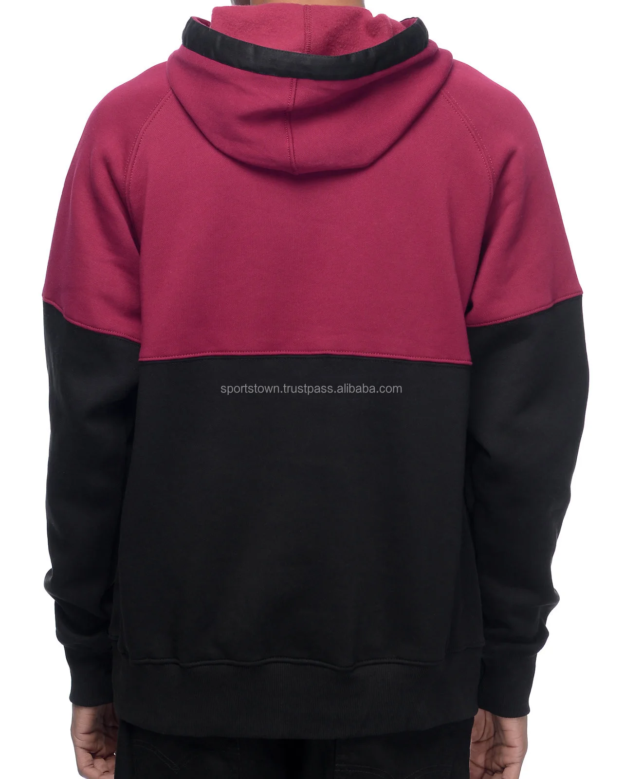 blank two tone hoodies