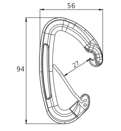 Color customize forged aluminum alloy 7075 anodized snap hook