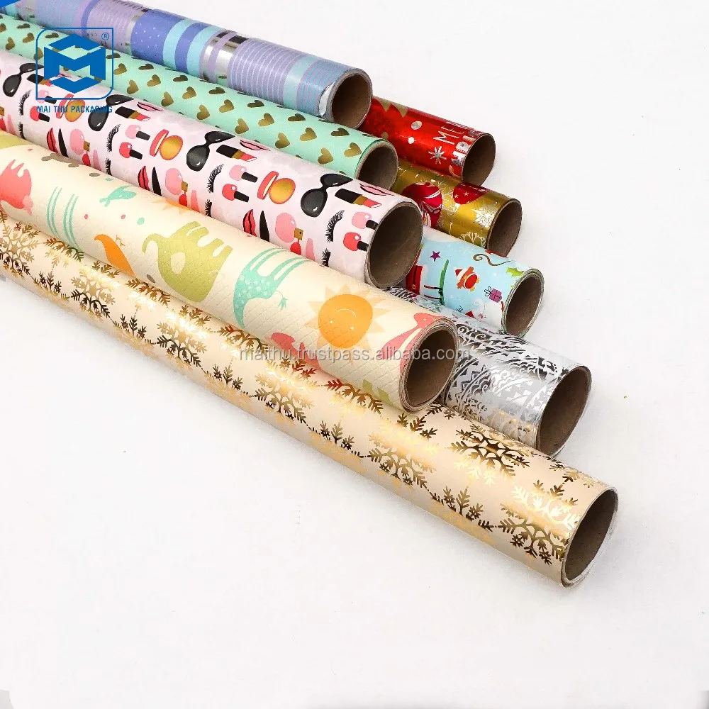 54X78Cm Gift Metallic Color Wrapping Paper Roll For Wedding Kids Birthday Holida