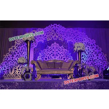 Best Event Wedding Stage Backdrop Elegant Reception Stage Backdrop