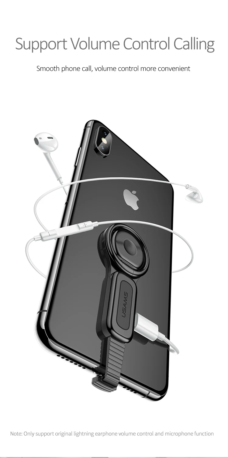USAMS US-SJ274 AU06 Dual Port Ring Holder USB Adapter For iphone