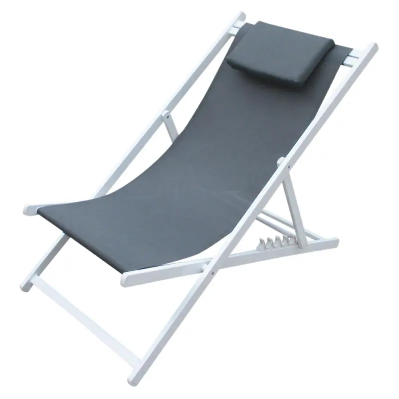 Folding Metal Deck Chair Aluminum Beach Sun Lounge Folding Metal Deck Chair Aluminum