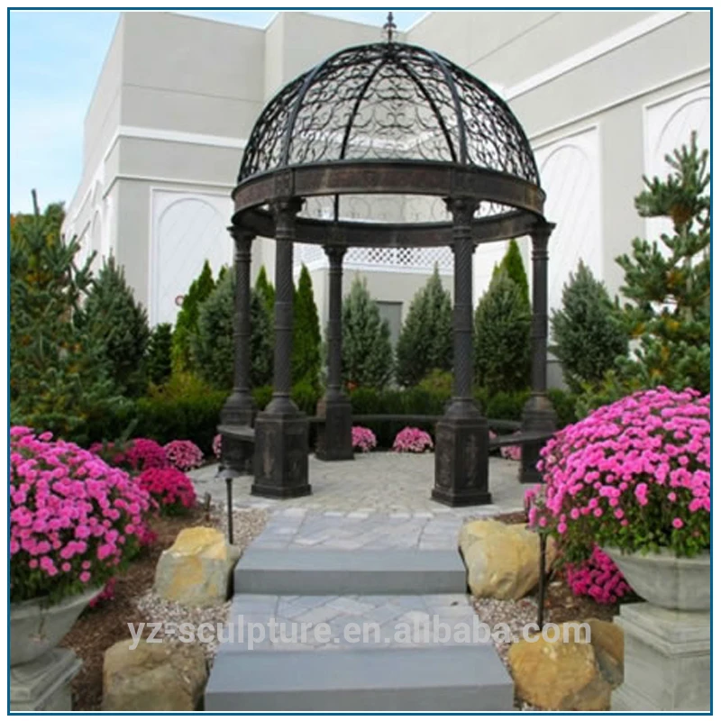 Garden Decorative Wrought Iron Dome Gazebo Cast Iron Garden Gazebo For Sale Buy Garden Wrought