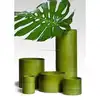 High quality best selling eco friendly SET OF 5 spun bamboo and coconut shell vase for decoration in Viet Nam