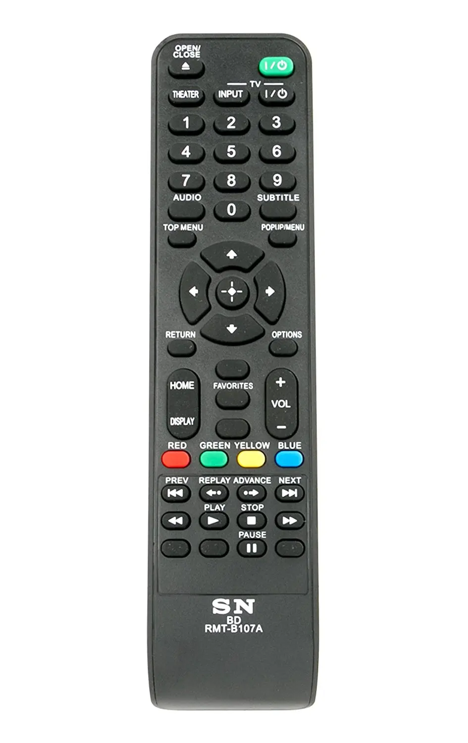 New RMT-B107A Remote for Sony BLU RAY DVD Player BDP-S370 BDP-