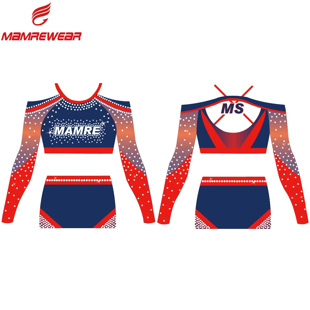 Wholesale Crop Top And Skirthigh Quality Cheerleading Uniformcustomize Sublimation All Star 