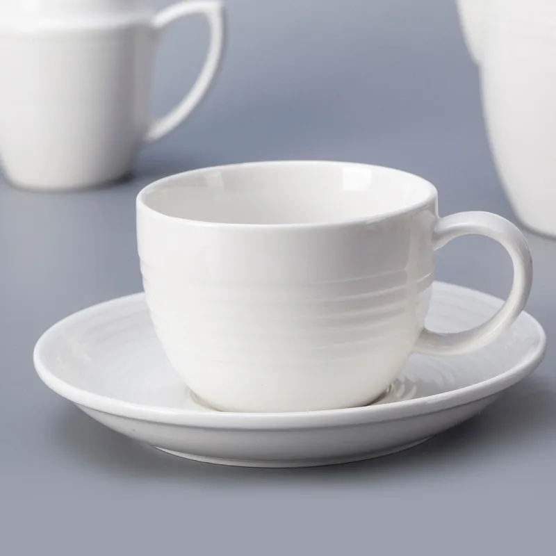 product-Two Eight-Hotel ChinawareWhiteBanquet Coffee Set Tea Cups Sets, Hotel Tableware Supplierd Co