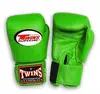 White Twins green kick boxing training professional Boxing Gloves Genuine Leather Custom Logo