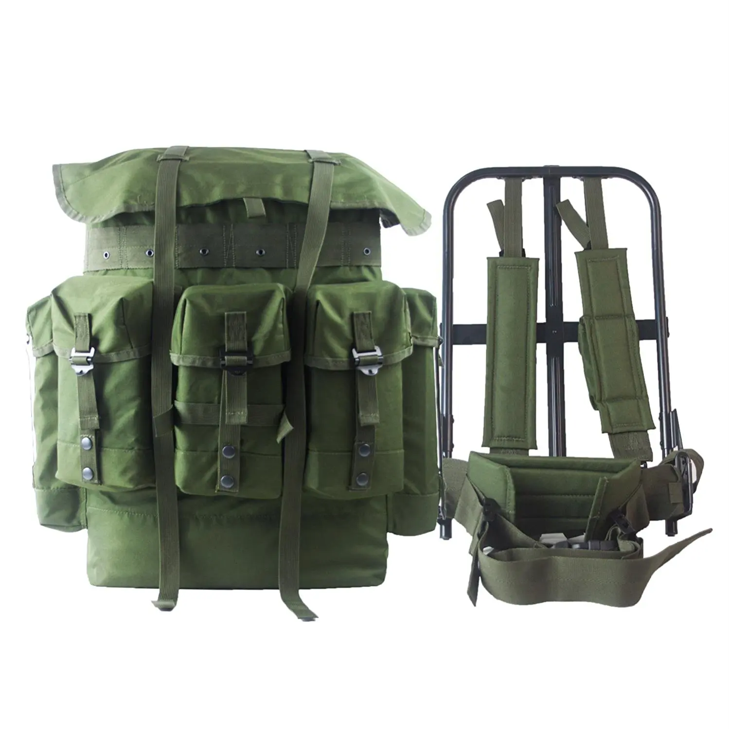 kidney pad /& shoulder straps New Milspec Plus LCII Medium Alice Pack w//frame