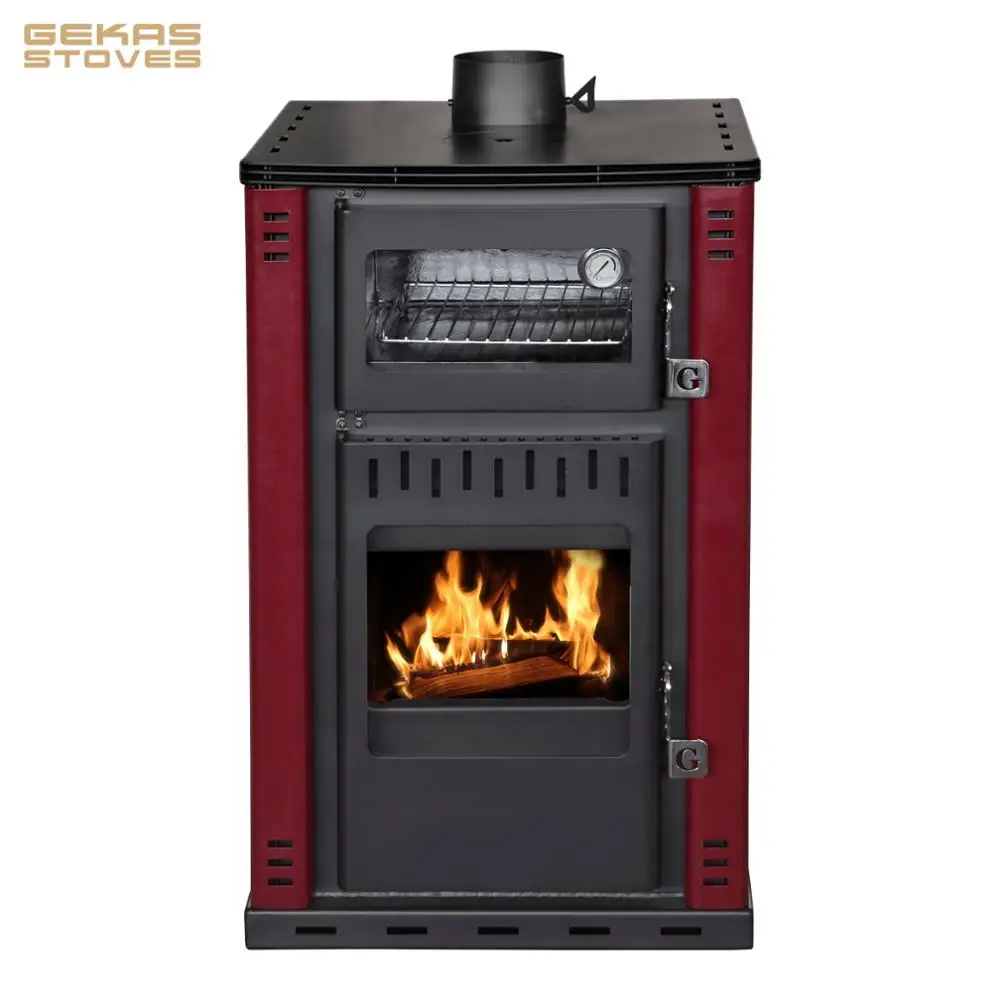 
28,6 kW European Quality Wood Burning Stove with Oven and Water Jacket | 76,6% Efficiency (Gekas Stoves - DG 2300) 