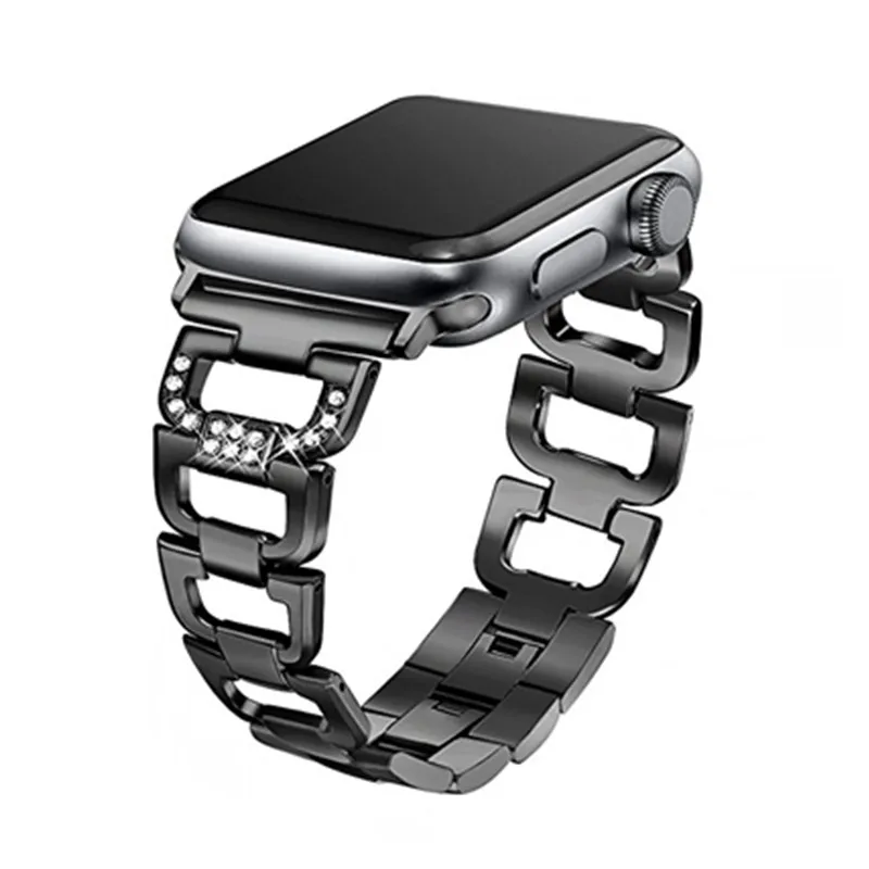 Luxury Diamond Link Watch Band For Apple Watch Blingbling Watch Band