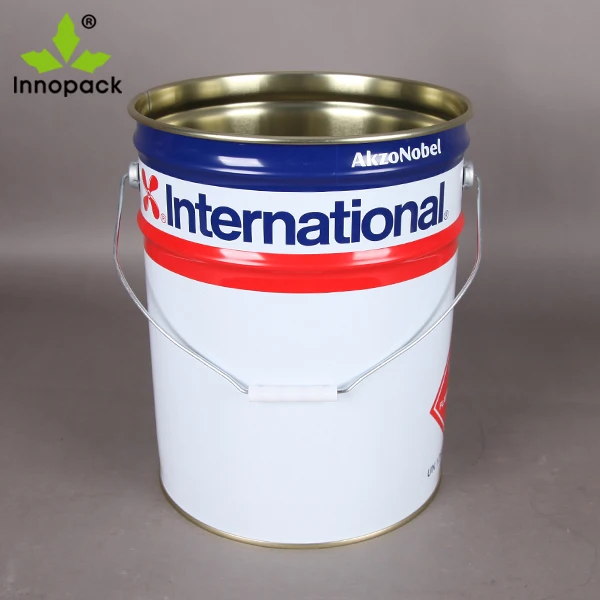 5 Gallon Tinplate Un Approved Paint Metal Pail With Flower Lid Buy