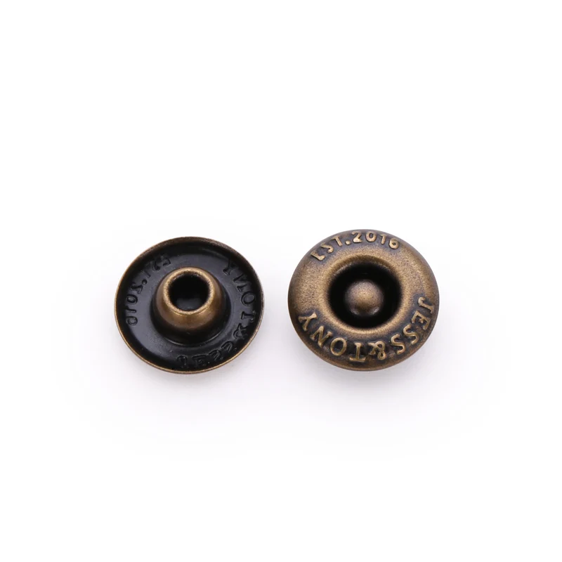 Wholesale Metal Garment Accessories Custom Logo Brass Rivet For Jeans