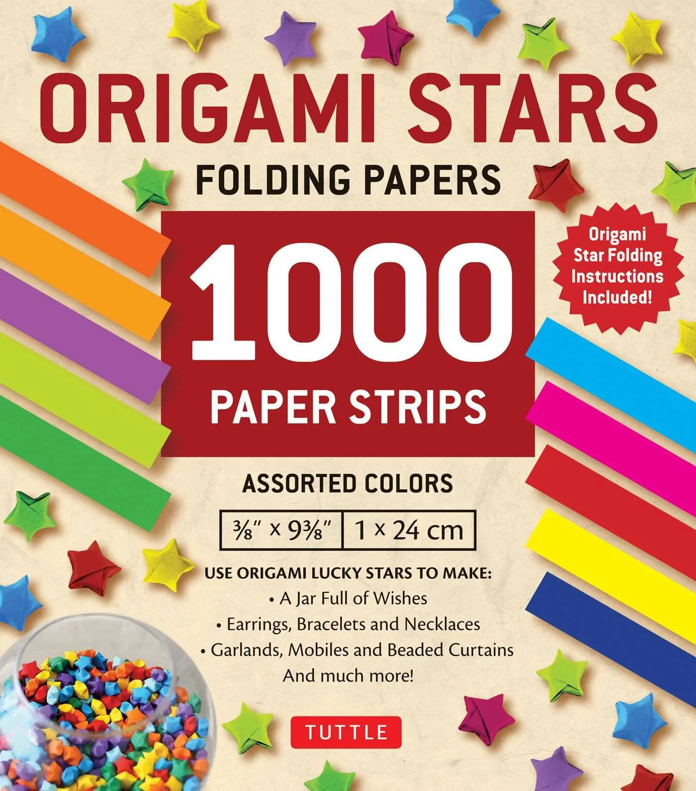 Caydo 1850 Sheets 3 Styles 47 Colors Origami Stars Paper Double Sided and Luminous and Glitter Paper Set