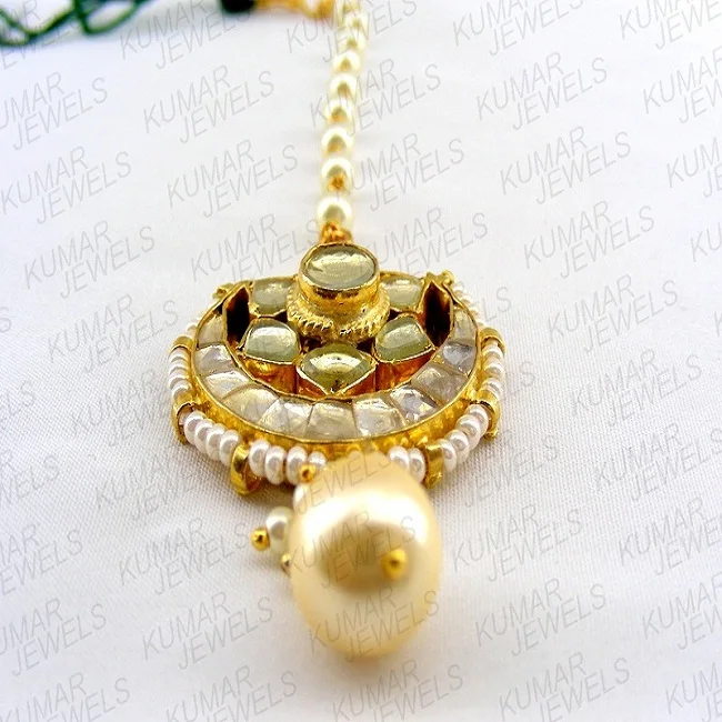 Pieza para cabeza pelo cabeza Joyería Tikka Jumar Dorado Blanco Nupcial Boda Fiesta
