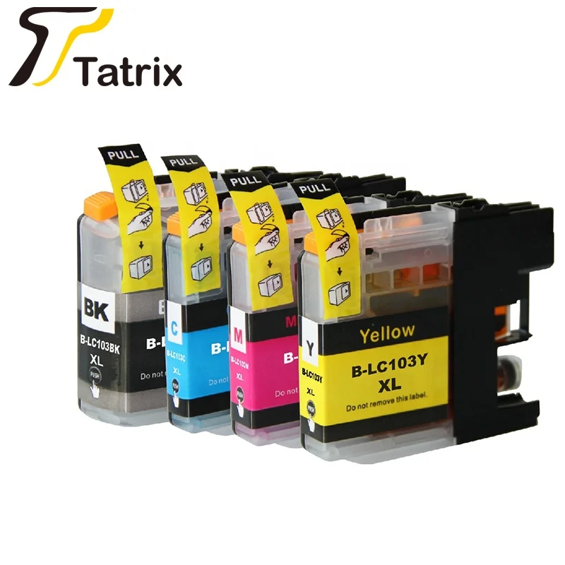 4 Refillable Ink Cartridges for Brother LC-101 103 105 107 J470 J475 J650 ARC