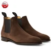 Chelsea boots men, Chocolate Brown Suede Chelsea Boots, New Fashion Leather Boots Shoes