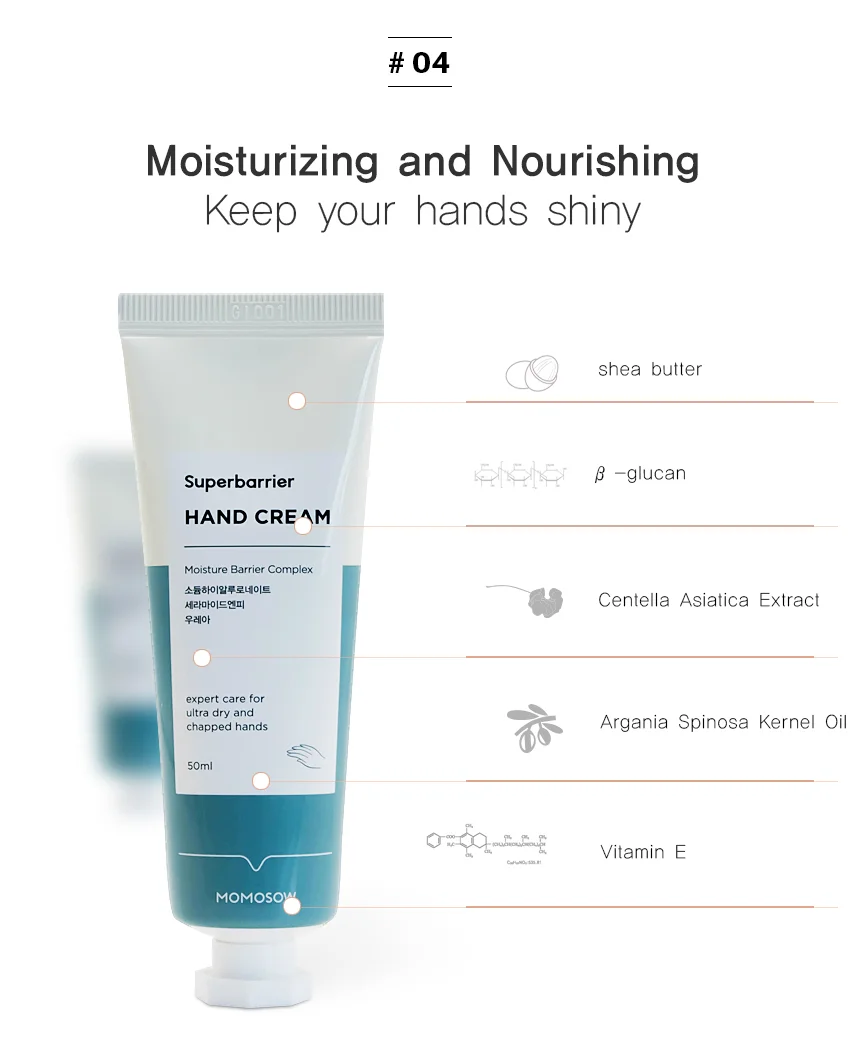 Momosow Superbarrier Hand Cream For Dry Hands Whitening Brightening