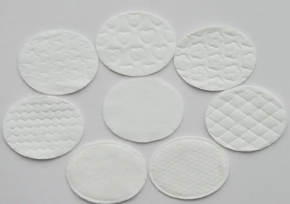 Factory Bulk Sale Cotton Facial Pads For Makeup & Dry Clean Oval Shape