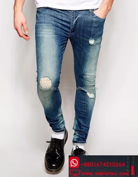 jeans destroyed men