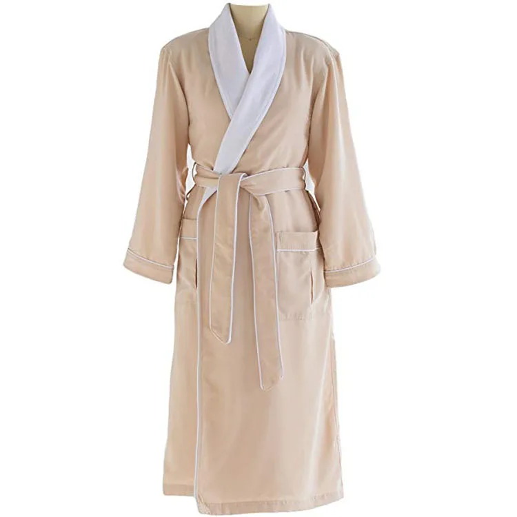 100 Microfiber Bathrobe Lined In Terry /polyester Soft Plush Luxury Hotel Spa Bath Robe Buy