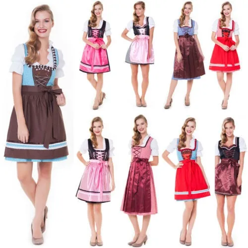 3 Piece Long Length Midi Trachten Oktoberfest Dirndl - Buy Sexy Woman ...