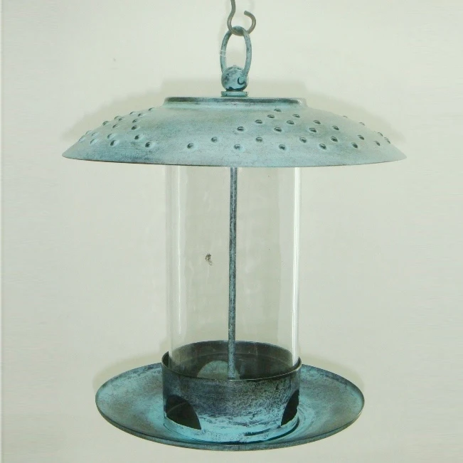 Green Patina Aluminium Glass Bird Feeders Buy Exotic Bird