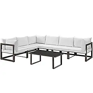 Fortuna 7 Piece Outdoor Patio Sectional Sofa Set