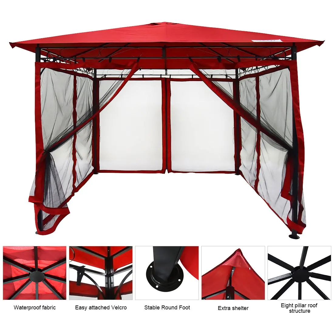 Gazebo Screened Find Deals On Line At Alibaba Get Quotations Quictent 10 X Metal Gazebo With Netting Screened Pergola Canopy Patio Backyard Shelter Soft