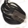 Closure 4 by 4 straight natural color #1b Super sale program for Christmas from Livihair company