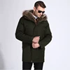 Perfect Canada weather Heat tested goose jacket with pre quilted fabric and fur lining Fur jacket for men custom Puffer jacket