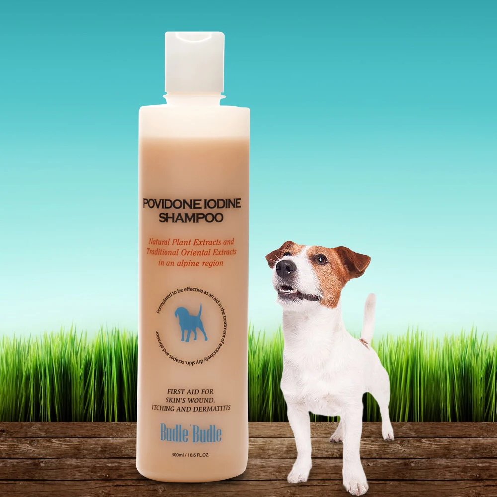Budle Budle Povidone Iodine Dog Shampoo 300ml 10 58oz For All Pets