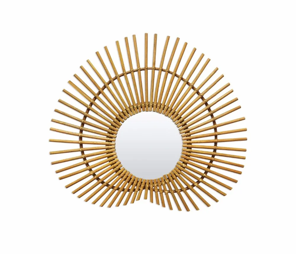 Eye Wide Open Wicker Mirror,Vietnam Handicraft Product Buy Rattan