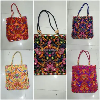 rajasthani mirror work bags