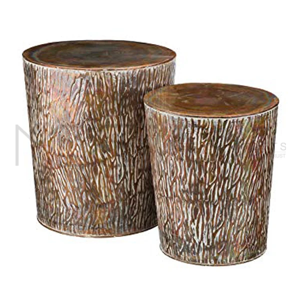 Modern Metal Sitting Drum Garden Stool Buy Modern Metal Sitting Drum