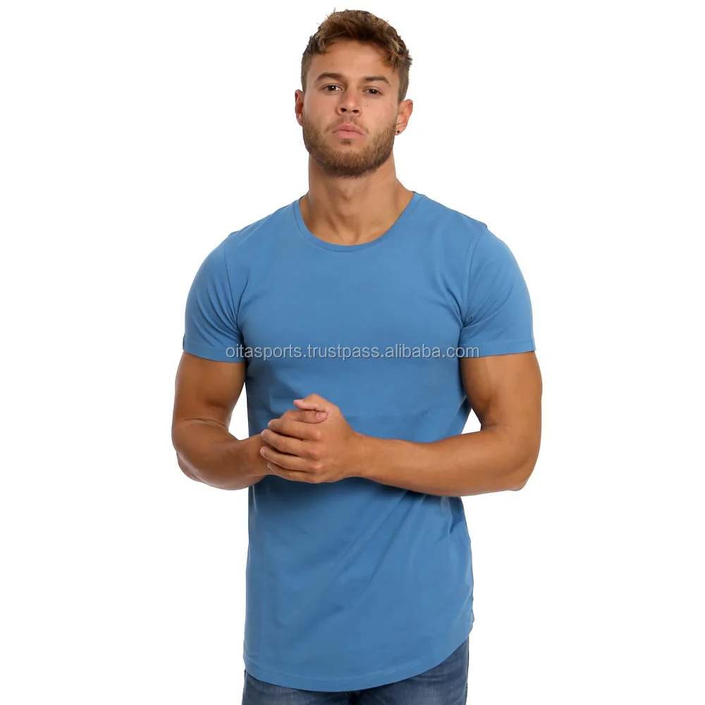 crew curved hem shirts