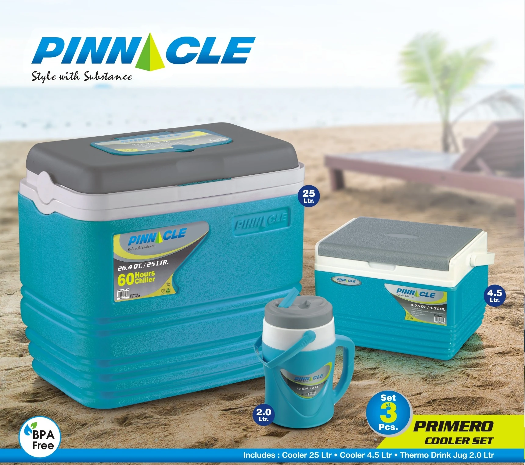 Tokyo Pinnacle Primero Cooler Box 3 Pcs Cooler Set Buy Pinnacle